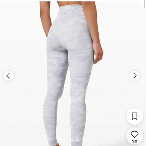 lululemon athletica Gray Camo Leggings